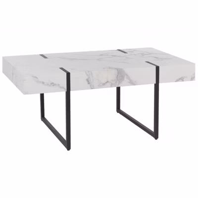 Table basse MERCED Marbre blanc