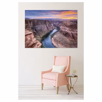 Tableau toile en kit GRAND CANYON 180 x 130 cm – Toile textile sans PVC, Made in France par Scenolia
