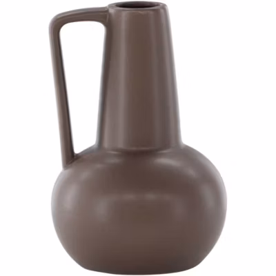 Vase en grès Lane – Marron –  Type: Vase & soliflore