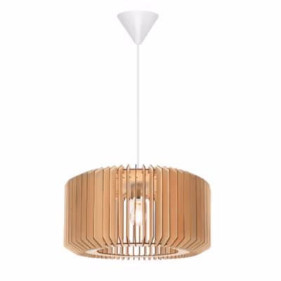 Suspension ASTI 50 Bois Nature (marron), H.25 – IP20 – E27 /Nordlux Intérieur