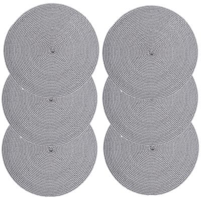 Lot de 6 sets de table ronds tressés TRESSE
