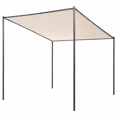 Tonnelle de jardin VIMINO Métal 282 cm 294 cm Beige