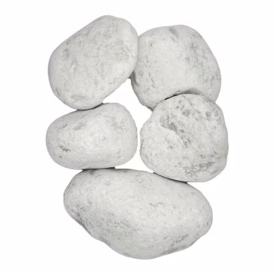 PACK 200kg Galet de Marbre Blanc de Carrare 60/100 mm (8 Sacs x 25kg) – Livraison STANDARD