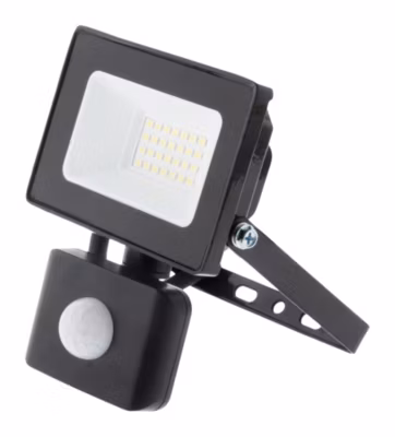PROJECTEUR SENSOR 20W 2000LM IP65 NOIR