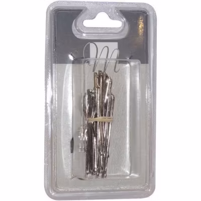 Agrafe flamande tringle cachée – MOBOIS – Lot de 10 – Doré – Acier