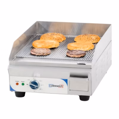 Plaque à snacker électrique compacte premium rainurée – Casselin
