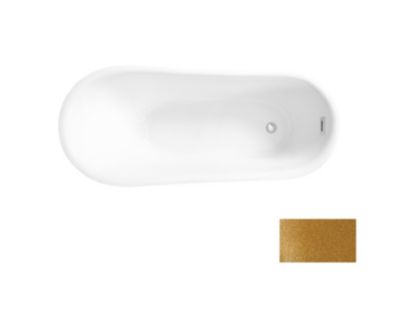 Baignoire îlot CALIMA GLAM GOLDEN 170 x 74 cm