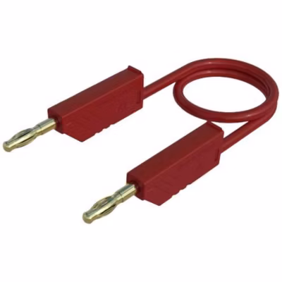 Hirschmann MLN 100/2,5 RT cordon de mesure banane 1 m rouge, fiches 4 mm empilables