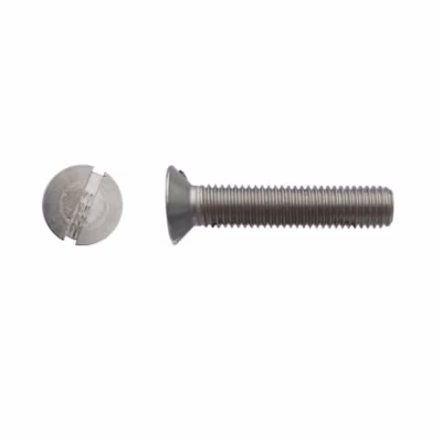 100 Vis Métaux Tête Fraisée Fendue 8 x 35 mm – DIN 963 – Inox A4 – D-Work