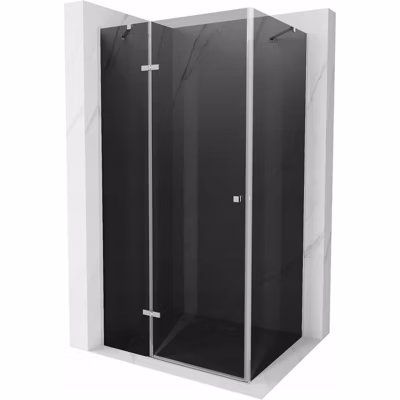 Mexen Roma cabine de douche pivotante 110 x 90 cm, graphite, chrome – 854-110-090-01-40