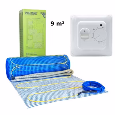 Kit chauffage au sol 9 m², 170 W/m² + MST-1 thermostat