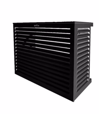 Cache climatiseur – pompe à chaleur ALUMINIUM NOIR taille S