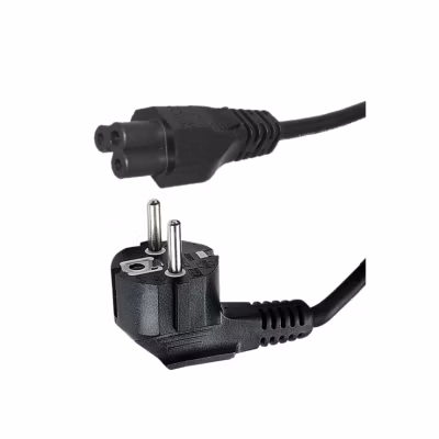 Cordon d&rsquo;alimentation – 1 fiche (2 P+T) M / prise C5 F – pour bloc d&rsquo;alimentation externe de PC – noir – 3m