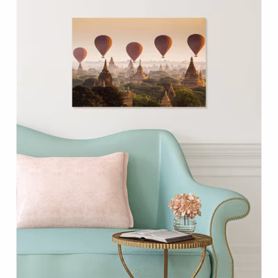Tableau verre acrylique Les Temples De Bagan 60 x 40 cm – Décoration murale photo pour la maison
