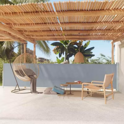 vidaXL Auvent Latéral Rétractable de Patio Ecran de Jardin Ecran d&rsquo;Intimité Terrasse Balcon Extérieur Résistance aux UV 317950