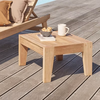 Table basse de jardin en teck massif