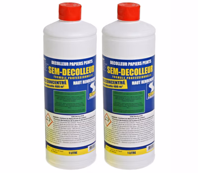 Lot de 2 Décolleurs Papiers Peints Semin – Flacon de 1 L