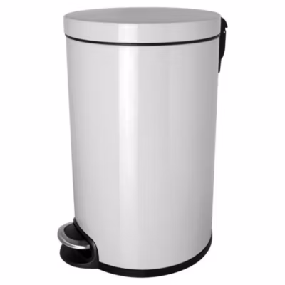 Grande Poubelle pour salle de bain professionnelle 20 litres – Blanc