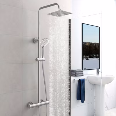 AICA Colonne de douche thermostatique, avec mitigeur thermostatique