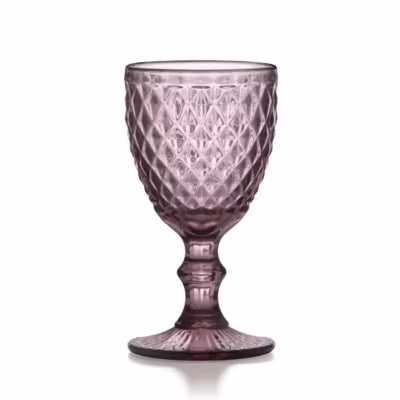 6 verres à pied 20 cl Pourpre – Diamond par Médard de Noblat