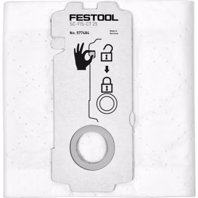 Festool Sac filtre SELFCLEAN SCFISCT 25/5 577484 – Pack de 20 sacs