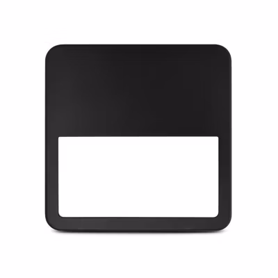 Collerette Asymétrique Noire Pour QUADRA 220x220x50mm PC Résistant