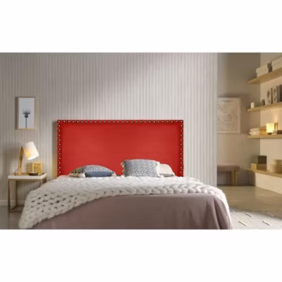Tête de lit – ECCOX – Lily – Similicuir rouge – 120 cm – Design moderne et élégant