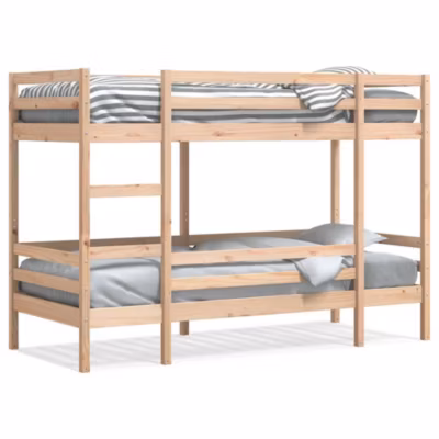 Cadre de lit, Lit superposé sans matelas 90×200 cm bois de pin massif