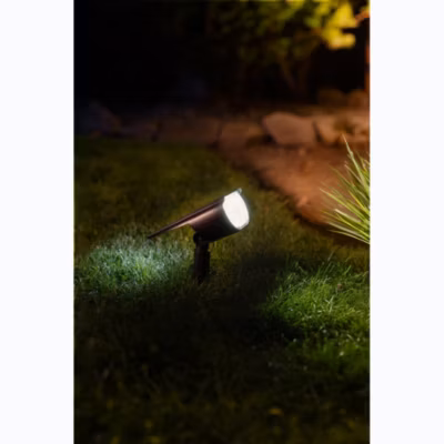 Spot solaire à planter 300 Lumens Double éclairage (option Applique) avec détecteur de présence