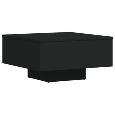 Table basse noir 60x60x31,5 cm bois d&rsquo;ingénierie vidaXL
