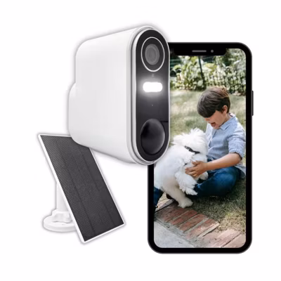 Caméra de surveillance extérieure sans fil avec panneau solaire Konyks Camini Air 2 Solar