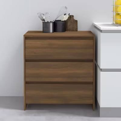813007 vidaXL Buffet Chêne marron 70x41x75 cm Bois d&rsquo;ingénierie