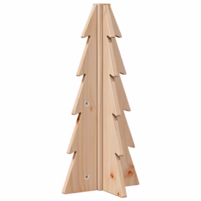 Arbre de Noël en bois pour décoration 49 cm bois massif de pin vidaXL