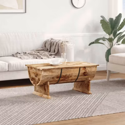Table basse,Table Salon,Table d&rsquo;appoint Bois de manguier massif 88x50x40 cm