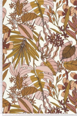 Papier peint vinyle sur intissé Fleur L.10.05 x l.0.53 m.  – Réf. LTC-51210503