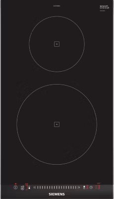 Domino induction 30cm 2 feux 3700w noir Siemens EH375FBB1E iq100
