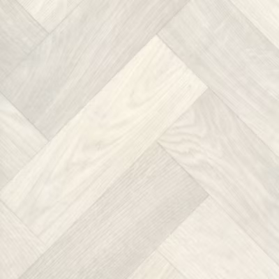 Sol PVC Textile Imitation Parquet blanchi  à chevrons – Rouleau de 4m x 19m