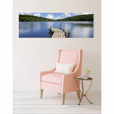 Tableau toile XXL en kit Ponton Prive 180 x 60 cm – Toile textile sans PVC