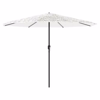 Parasol de jardin avec mât en acier blanc 324x324x247 cm vidaXL
