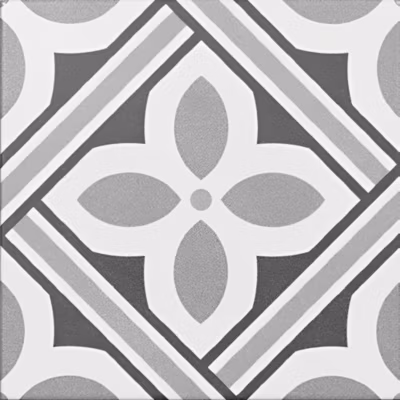 Carrelage Carreaux de ciment Barcelona gris elegante 20×20 cm
