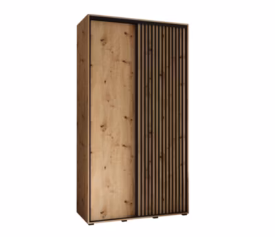 Armoire Lanko 1 a portes coulissantes H. 235,2 x L. 140 x P. 60 2 portes