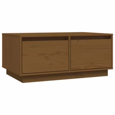 814442 vidaXL Table basse Marron miel 80x50x35 cm Bois massif de pin