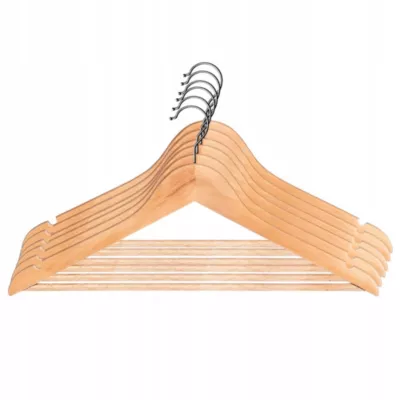 KADAX Cintres en Bois Ensemble de Cintres 6 pcs