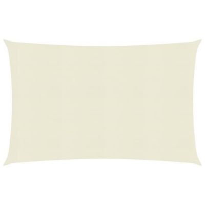 vidaXL Voile d&rsquo;ombrage 160 g/m2 Crème 3×6 m PEHD