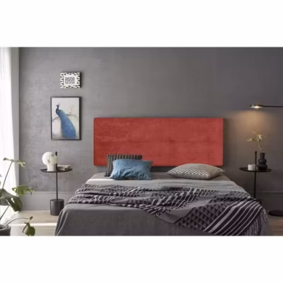 Tête de lit – ECCOX – Cala – Tissu rouge – 160 cm – Rembourrage en mousse HR