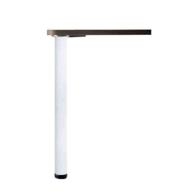 Pied plan de travail réglable Rond Blanc H 87 x l 6 cm
