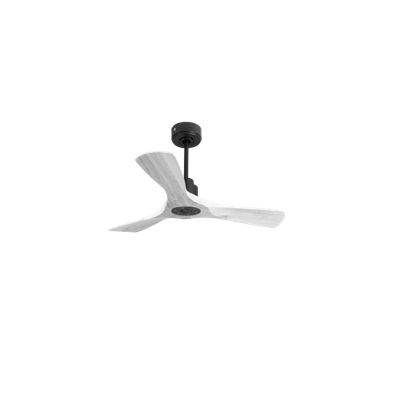 Tenerife Ring – Super destratificateur et ventilateur DC 106 cm noir  pales bois blanc idéal 10 à 20 m²