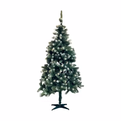 Sapin de noel artificiel vert pointes blanches – 2.10m Christmas Day 4179 le savoyard
