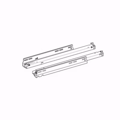 Coulisse Actro You L 400 mm, set silent 40 kg, paire – coulisse à extension complète