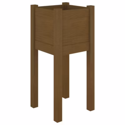 vidaXL Jardinière d&rsquo;extérieur Marron miel 31 x 31 x 70 cm Bois de pin